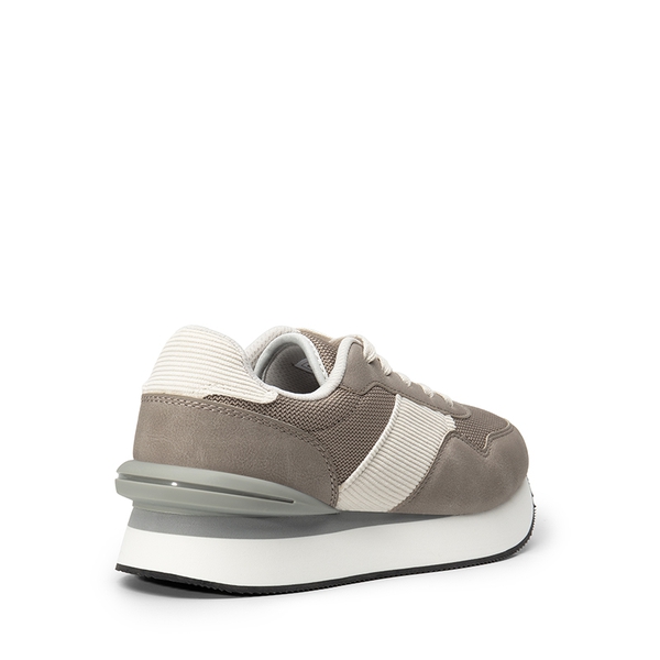 [Ray] Spliced Design Platform Fashion Sneakers - GREY - 5