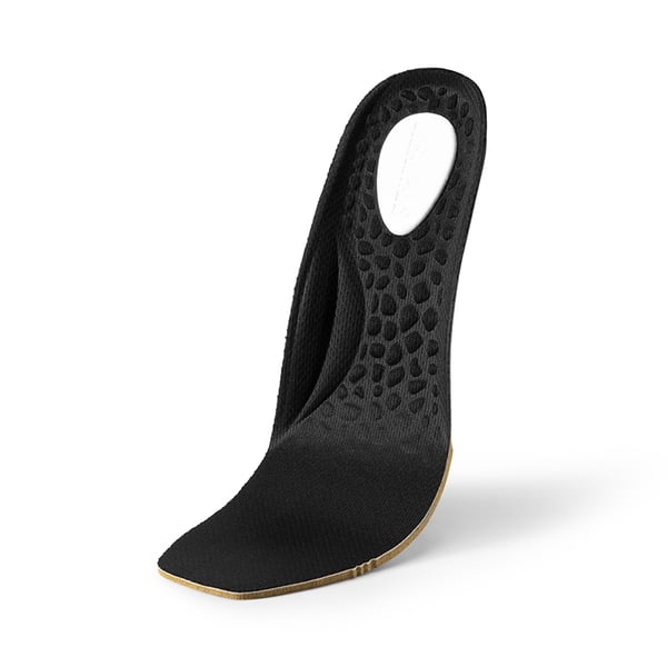 Wide-Toe Knit Flats - BLACK - 6