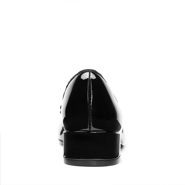 Bow Ballet Pumps - BLACK-PAT - 4