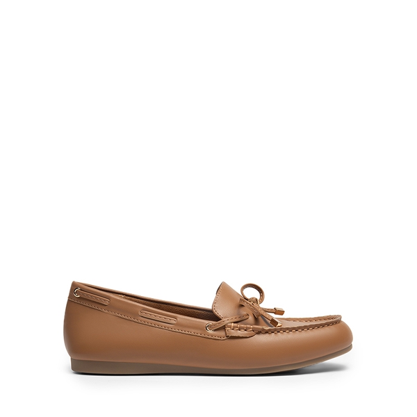 Arch Support Bowknot Loafers - TAN - 3
