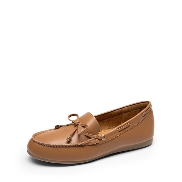 Arch Support Bowknot Loafers - TAN -  0