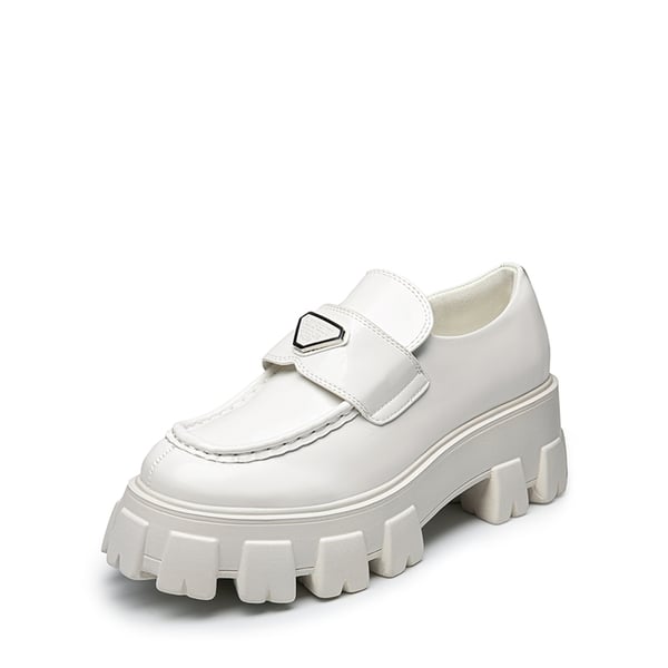 White platform loafers hot sale