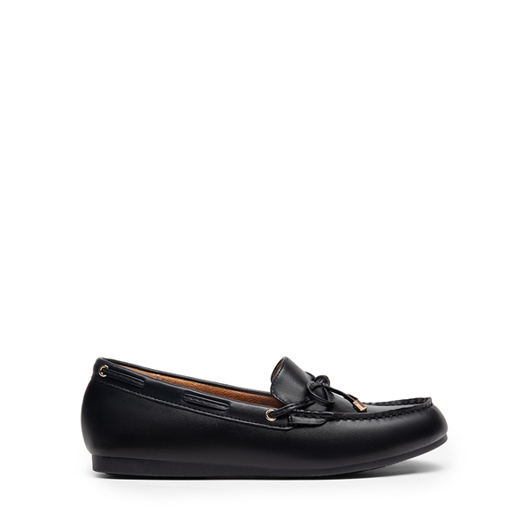 Arch Support Bowknot Loafers - BLACK - 3