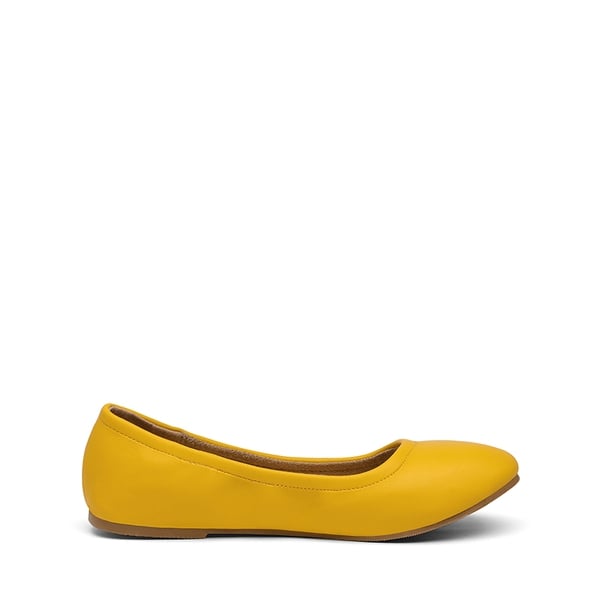 Classic Ballet Flats Shoes - YELLOW - 3