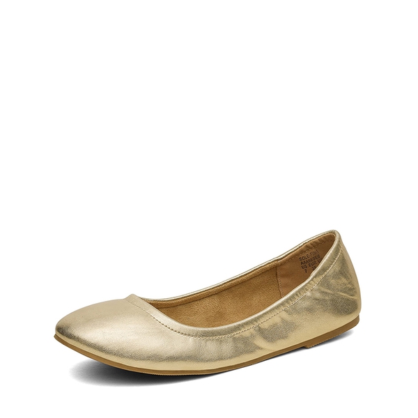 Classic Ballet Flats Shoes - GOLD PU -  0