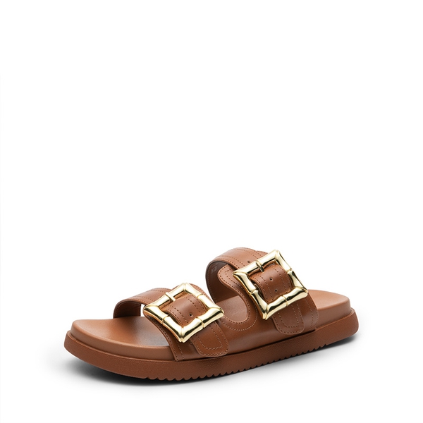 Women s Double Buckle Slide Sandals DREAM PAIRS