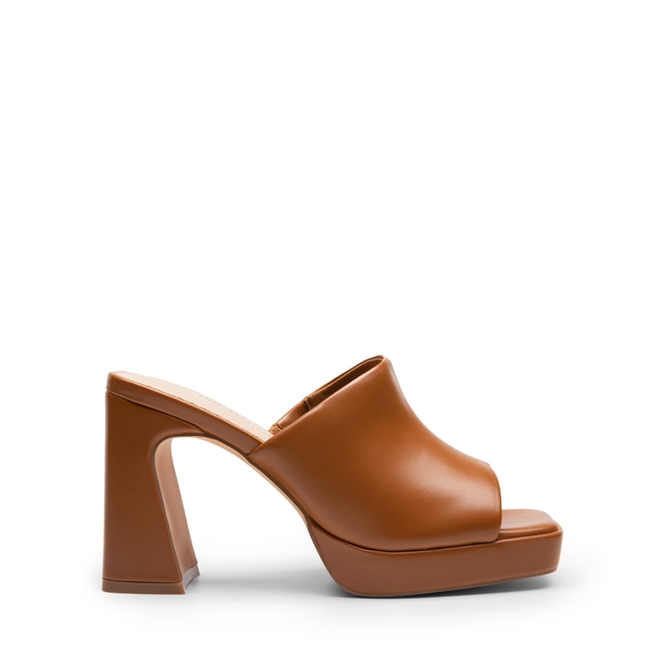 Square Toe Chunky Sandals - TAN - 3