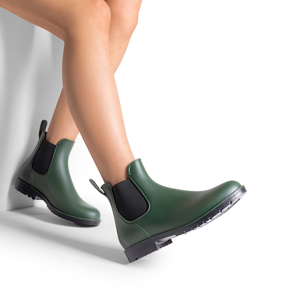 Lightweight Chelsea Rain Boots - OLIVE GREEN - 1