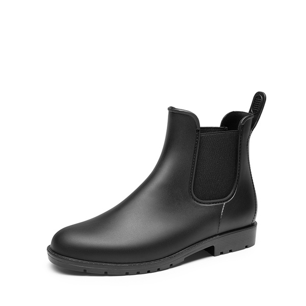 Lightweight Chelsea Rain Boots - BLACK -  0
