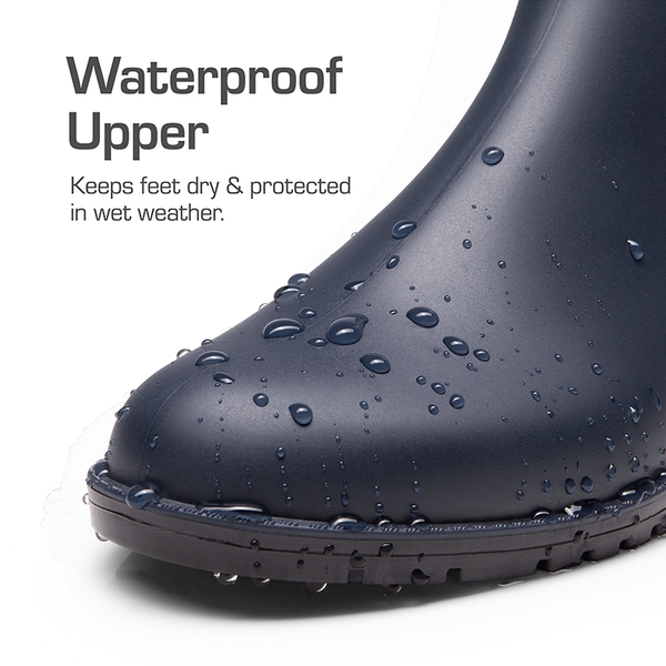 Lightweight Chelsea Rain Boots - NAVY - 4