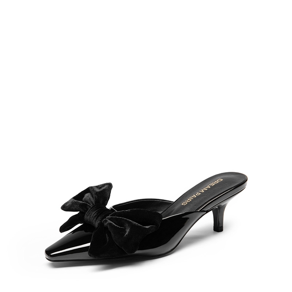 Velvet mules heels outlet