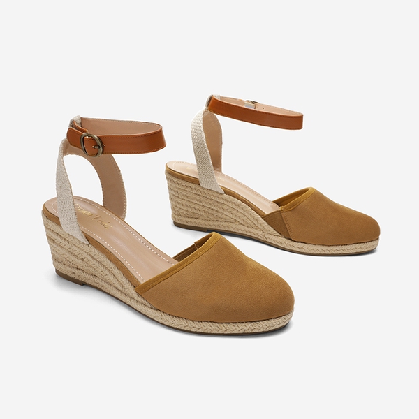 Low Wedge Espadrilles - CAMEL - 3