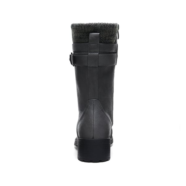 Winter Mid Calf Riding Boots - GREY - 2
