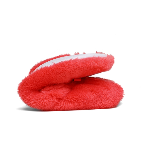 Memory Foam Ballerina House Slippers - BURGUNDY - 3