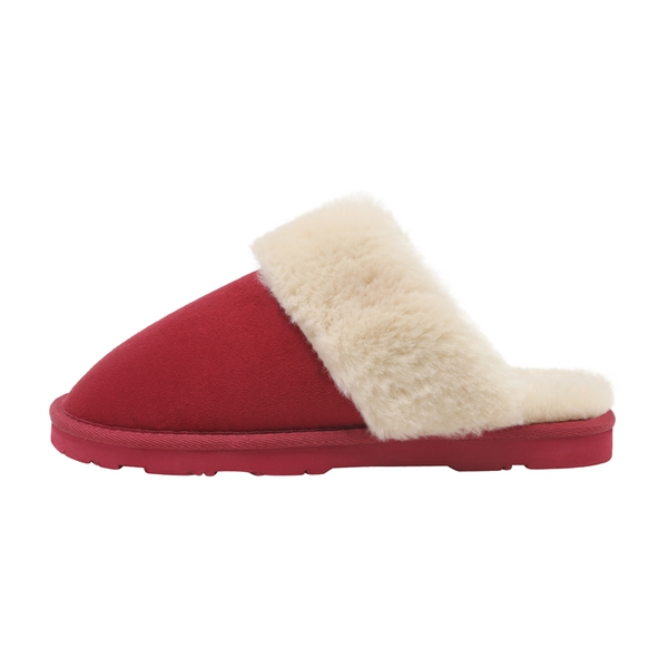 Indoor & Outdoor Warm Fuzzy Slippers - RED - 1
