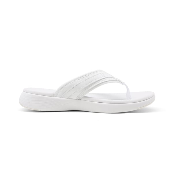 Comfort Flip Flop Sandals - WHITE - 1