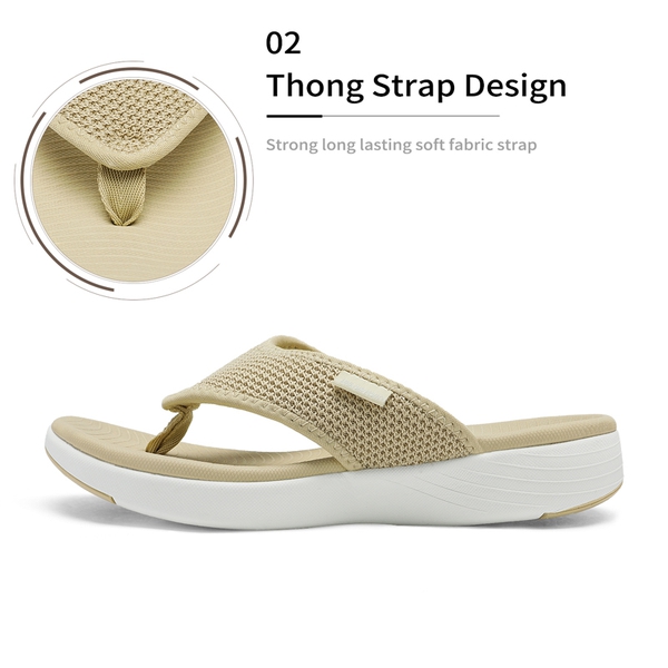 Flip Flop Slippers - BEIGE - 2