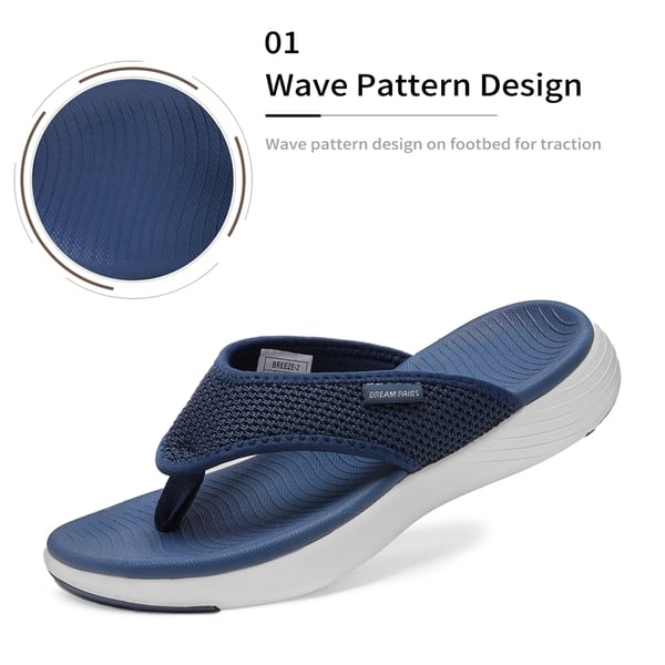Flip Flop Slippers - NAVY - 1