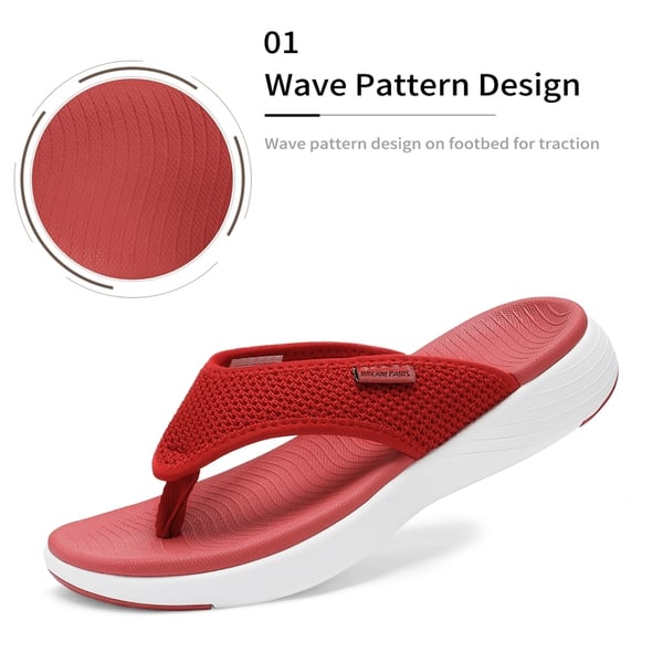 Flip Flop Slippers - RED - 1