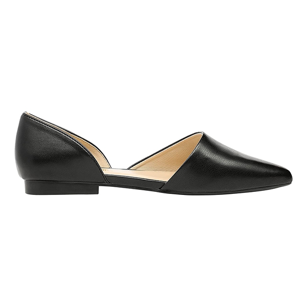 Pointed-Toe Slip on Flats - BLACK - 3