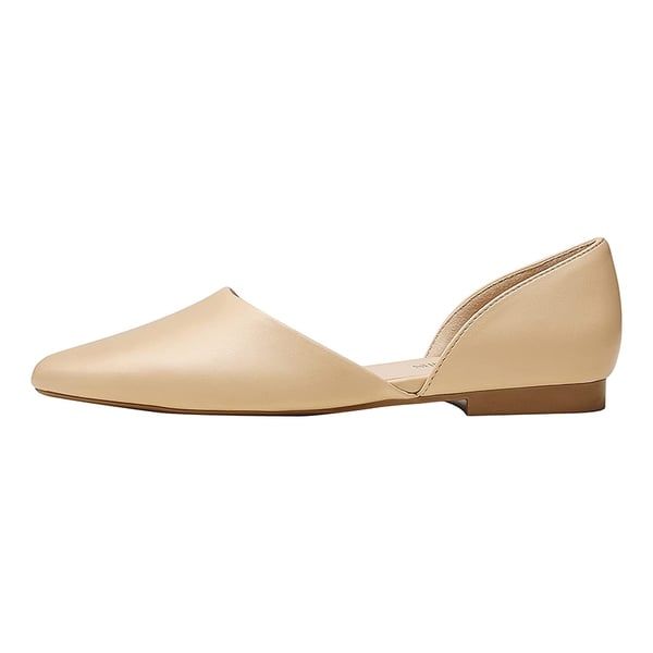 Pointed-Toe Slip on Flats - NUDE - 2