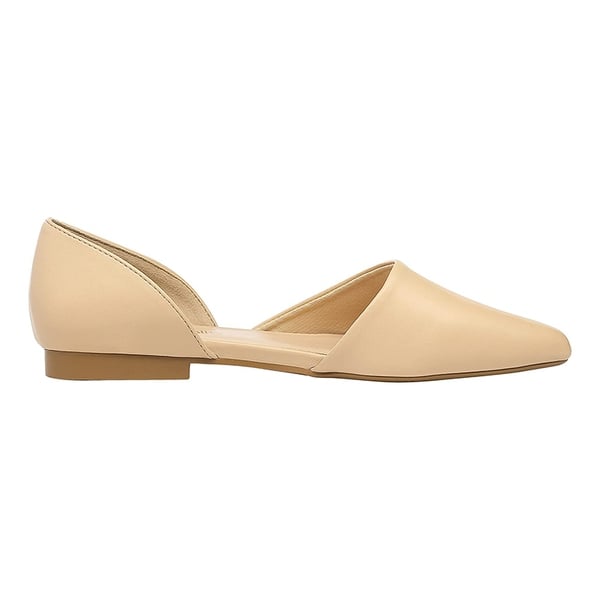 Pointed-Toe Slip on Flats - NUDE - 3