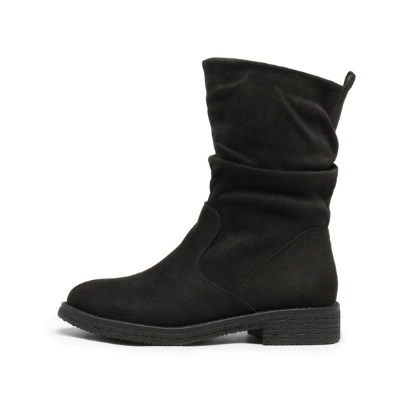Winter Chunky Mid Calf Boots - BLACK - 1