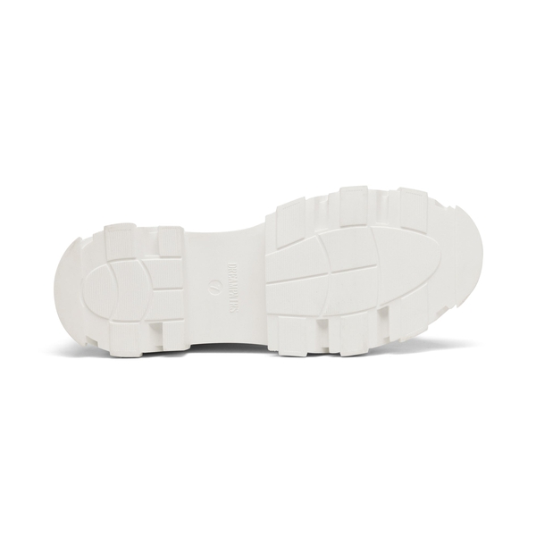 Mid Calf Combat Boots - WHITE - 5