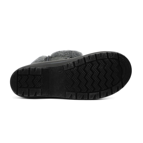 Lace Up Walking Snow Boots - GREY - 5