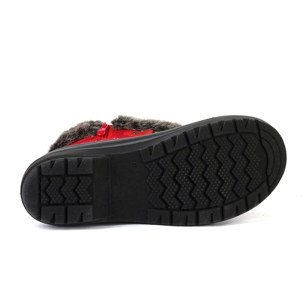 Lace Up Walking Snow Boots - RED - 5