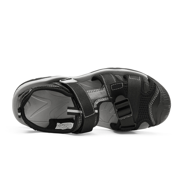 Closed Toe Hiking Sandals - BLACK - 3