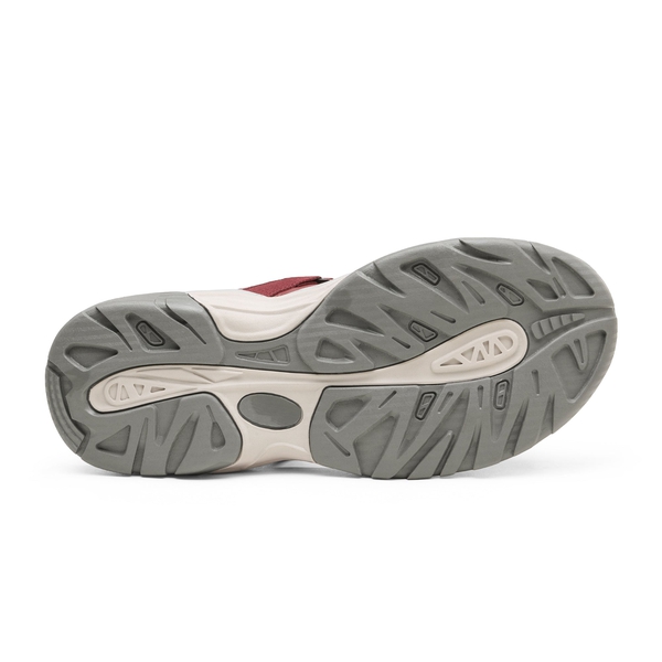 Closed Toe Hiking Sandals - BURGUNDY - 4