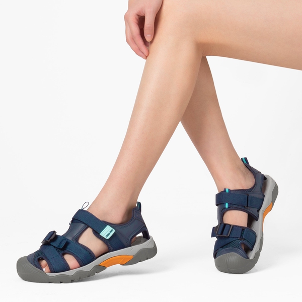 Closed Toe Hiking Sandals - NAVY - 1