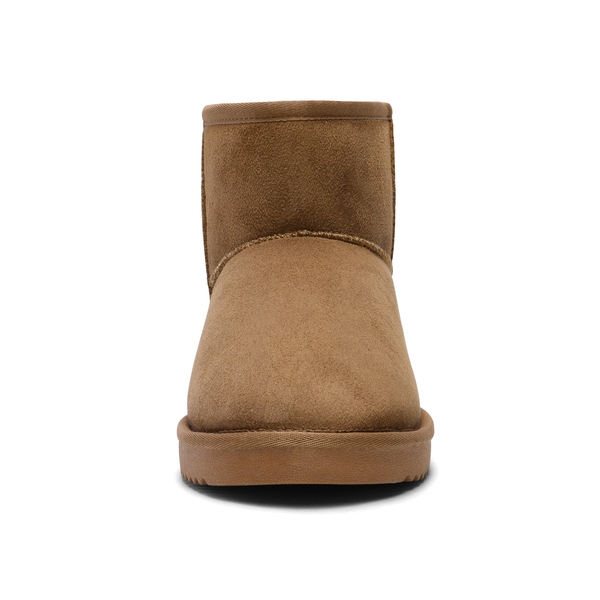 Faux Fur Ankle Snow Boots - CAMEL - 3