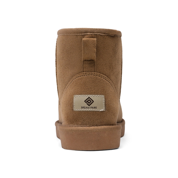 Faux Fur Ankle Snow Boots - CAMEL - 4