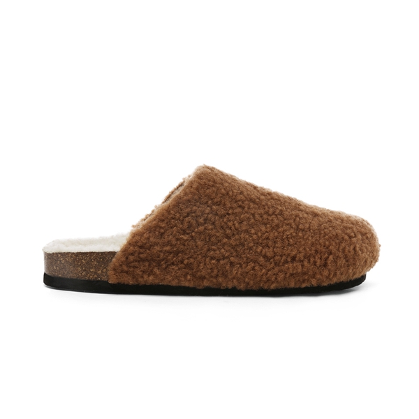 Indoor & Outdoor Cork Fuzzy Slippers - CAMEL - 2