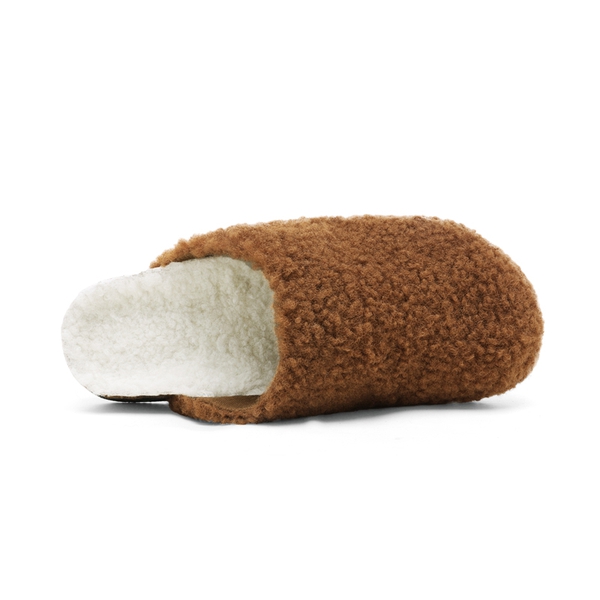 Indoor & Outdoor Cork Fuzzy Slippers - CAMEL - 4