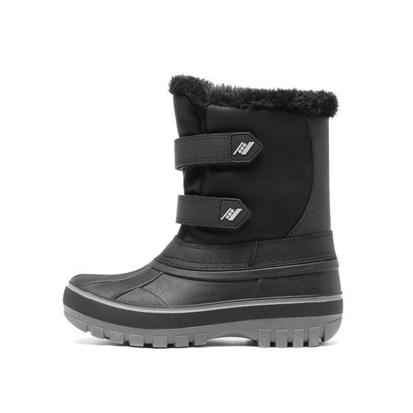 Kids Ankle Waterproof Snow Boots - BLACK - 1