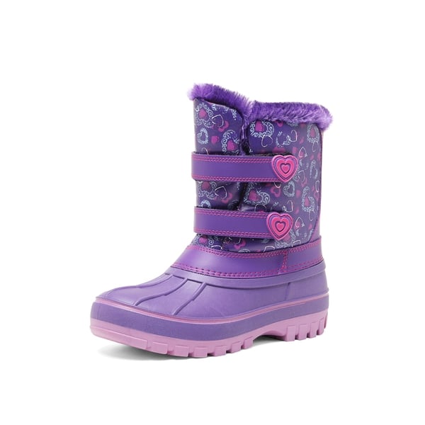 Kids Ankle Waterproof Snow Boots - PURPLE -  0