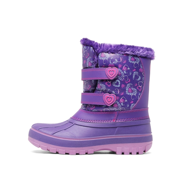 Kids Ankle Waterproof Snow Boots - PURPLE - 1