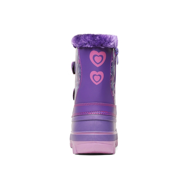 Kids Ankle Waterproof Snow Boots - PURPLE - 4