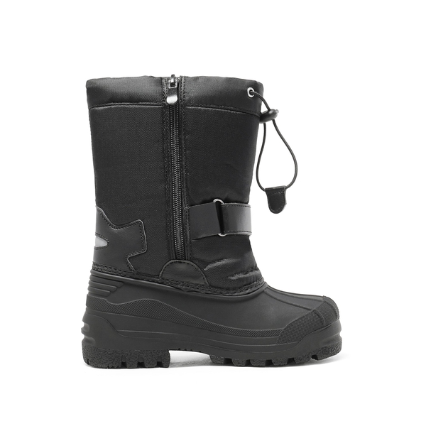 Mid Calf Girls & Boys Waterproof Snow Boots - BLACK - 2