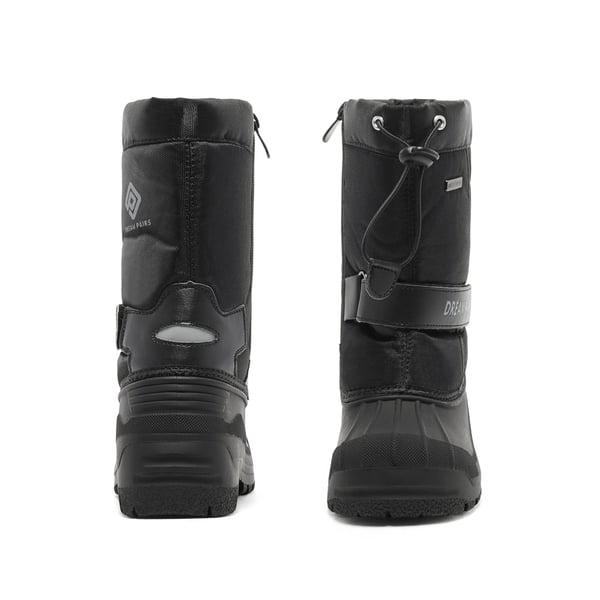 Mid Calf Girls & Boys Waterproof Snow Boots - BLACK - 3