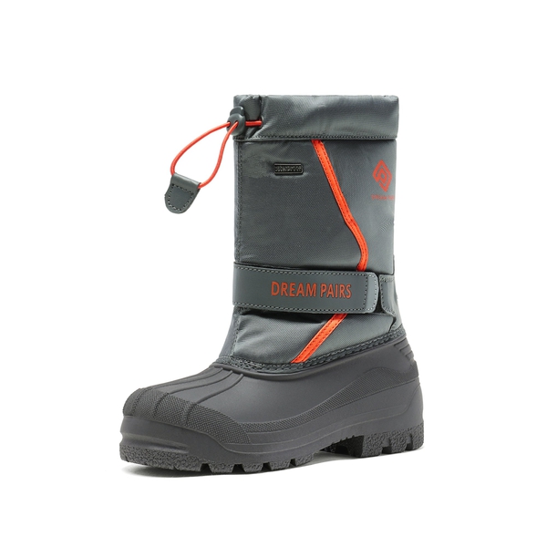 Girls & Boys Waterproof Snow Boots - GREY -  0