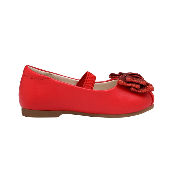 Girl's Ballet Mary Jane Flats - RED - 1