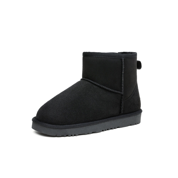 Ankle Snow Boots For Kids - BLACK -  0