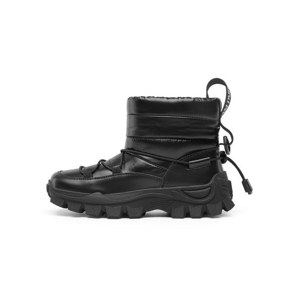 Kids Warm Snow Boots - BLACK - 1
