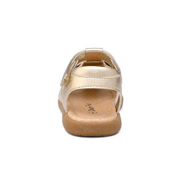 Toddler Girls Closed-Toe Sandals - GOLD - 3