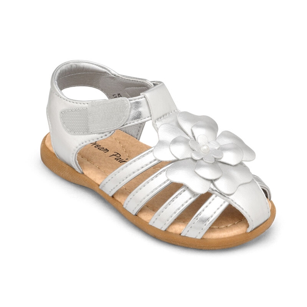 Toddler Girls Closed-Toe Sandals - SILVER - 2