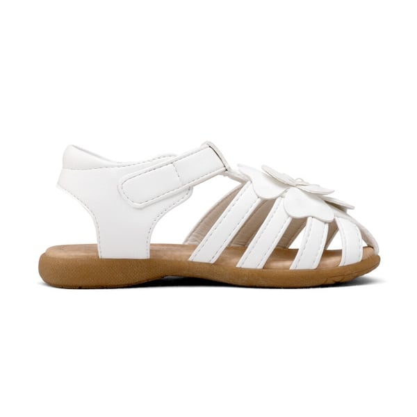 Toddler Girls Closed-Toe Sandals - WHITE - 1